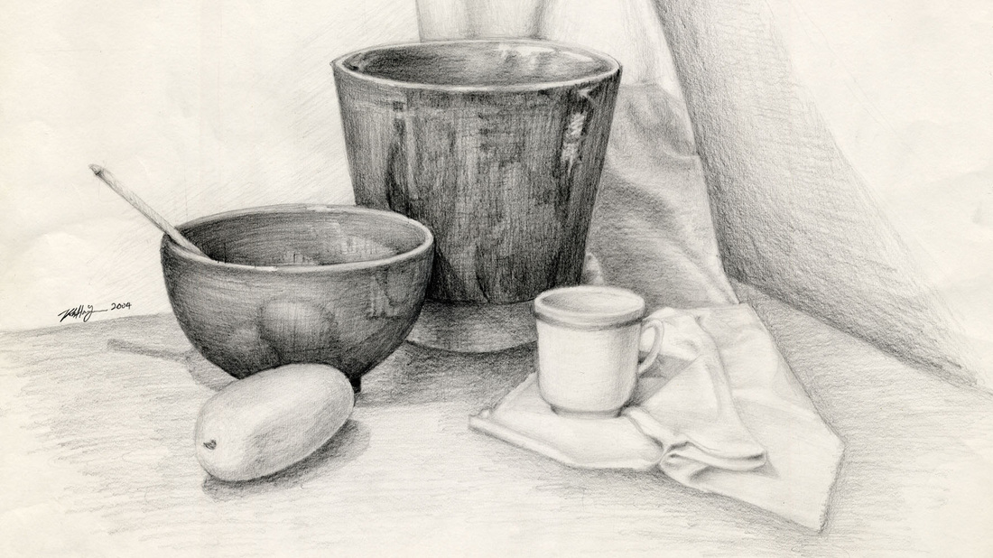  Sketch Drawing Still Life with simple drawing